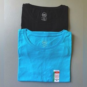 Girl’s XL PLUS Tshirt Bundle Wonder Nation Essential Tee Crewneck Blue Black